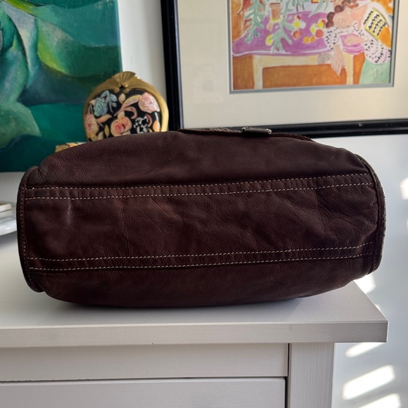 Sissi Rossi Brown Leather Tote Bag - Picture 5 of 16